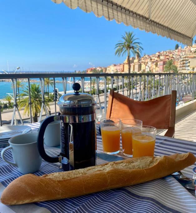 Le Garavan-Vue Mer-Plage-Clim-Terrasse Мантон Екстер'єр фото