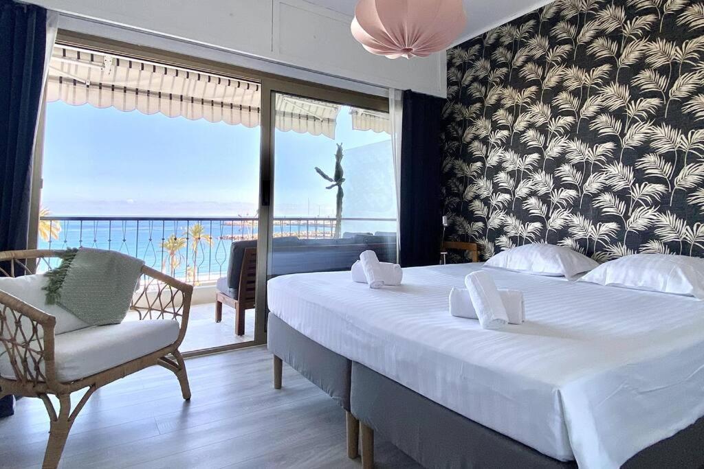 Le Garavan-Vue Mer-Plage-Clim-Terrasse Мантон Екстер'єр фото